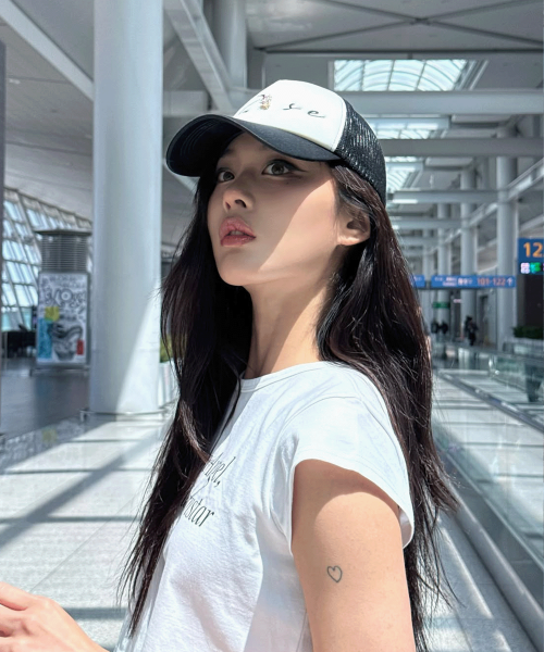 Rose Gem Mesh Cap (Black)