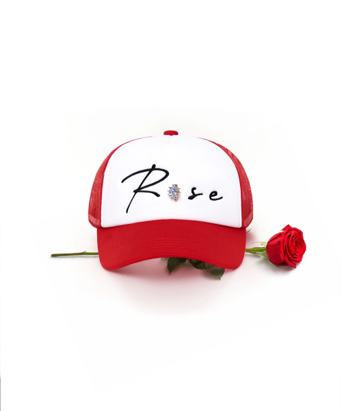 Rose Gem Mesh Cap (Red)