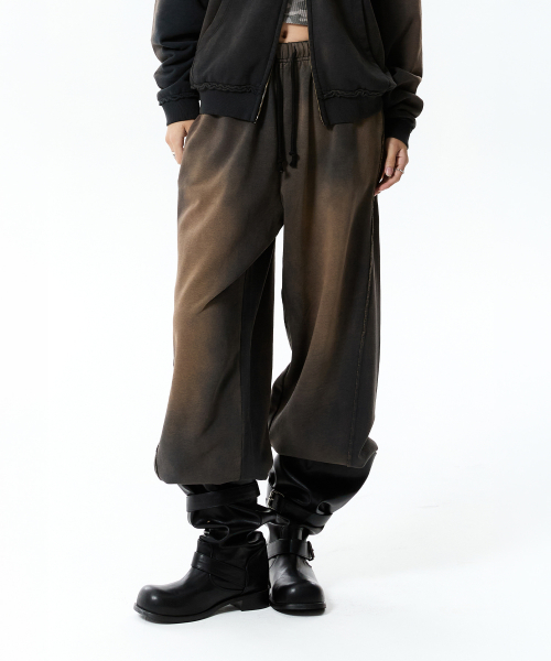 PIGMENT WIDE-FIT PANTS(DEEP CHARCOAL)