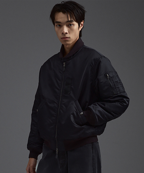 Shawl Flight Ma1 Jacket Black