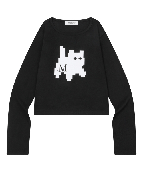 [MUCENT X CAT SAVE THE WORLD] SIGNATURE LOGO LONG SLEEVE T (2COLOR)