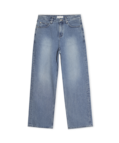W Low Rise Wide Denim, Blue