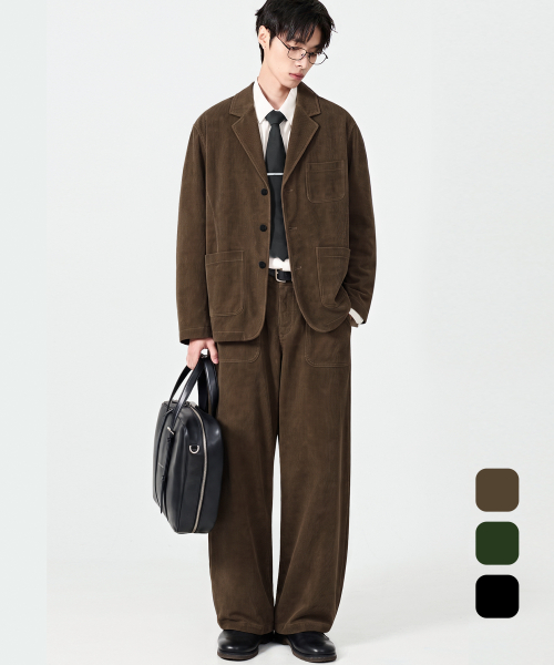 [Office] 코듀로이 수트 셋업_3 COLOR