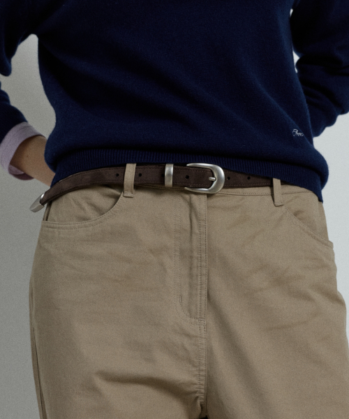 western belt (20mm) - dark brown