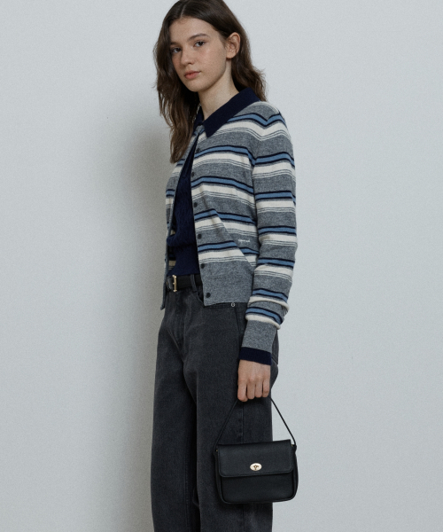 petit maron bag (leather) - black
