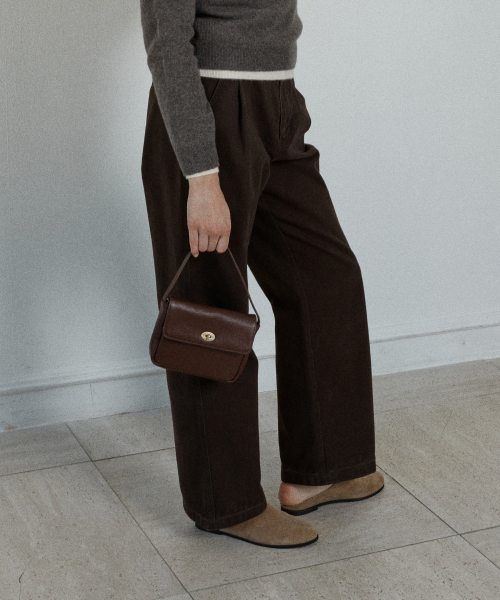 petit maron bag (leather) - wine