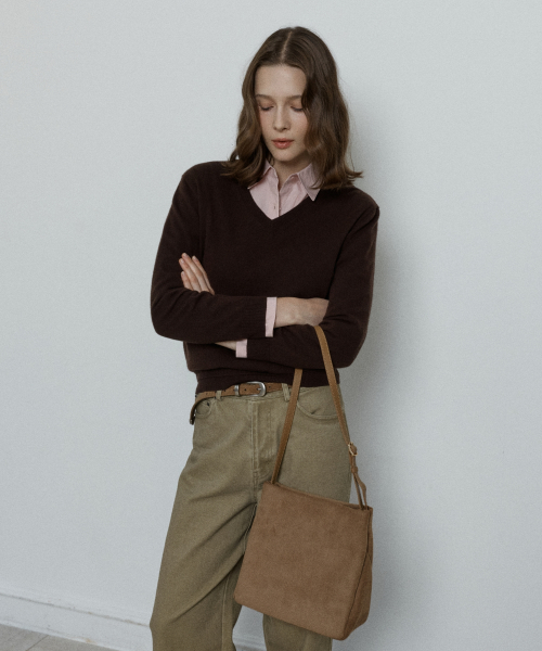 moody bag (suede) - camel