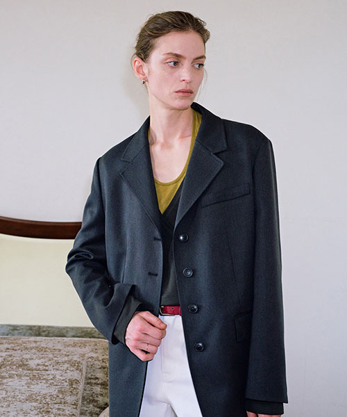 Four-Button Belt Jacket NEW6AJ821_13
