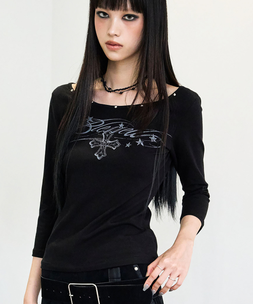 Stud Capri Top (BLACK)
