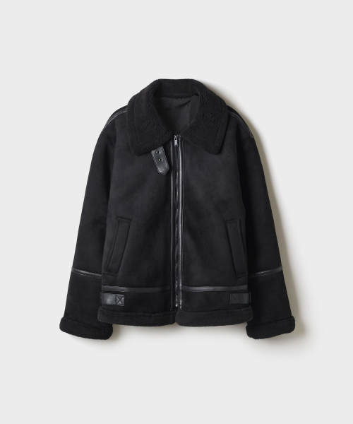 [Synthetic Leather] Shearling Jacket Jumper_SPJLG4VM01