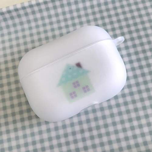 Dot Mint Cottage 에어팟 버즈 케이스