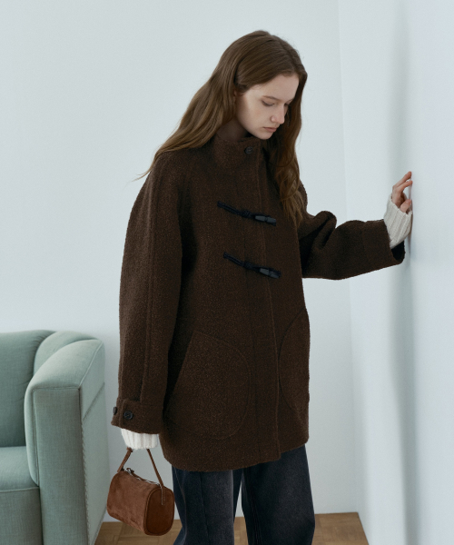 Alpaca Duffle Quilted Half Coat J1CA720E