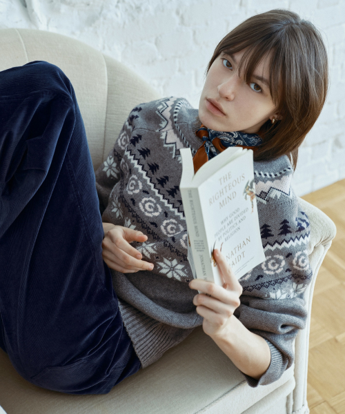 Nordic Jacquard Knit Pullover J1KT721E