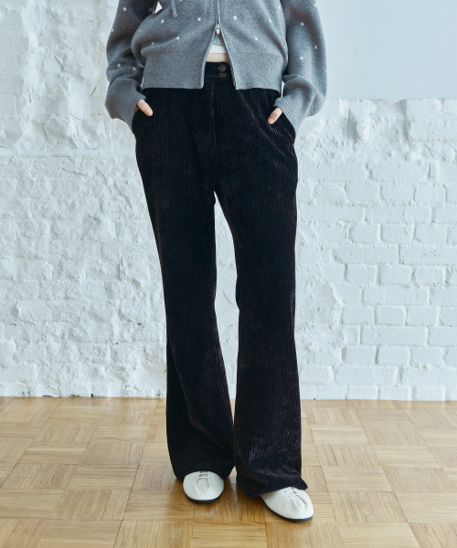 Corduroy Jersey Bootcut Pants J1PT721B