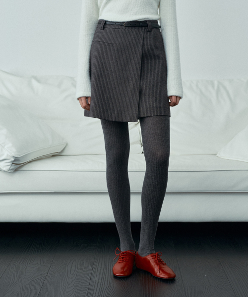 Pinstripe Mini Skirt J1SK721B