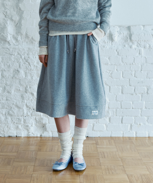 Fleece Flare Banding Skirt J1SK720A
