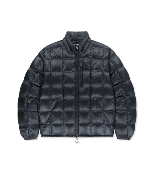 MATIN GRID QUILTED LIGHT DOWN JUMPER IN DARK NAVY