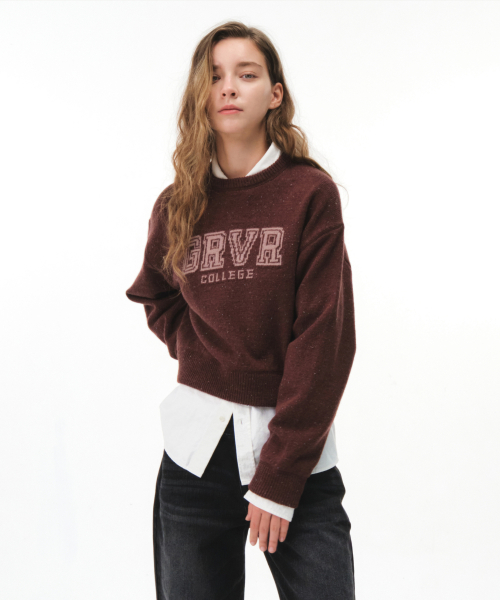 GRVR COLLEGE KNIT (PLUM)