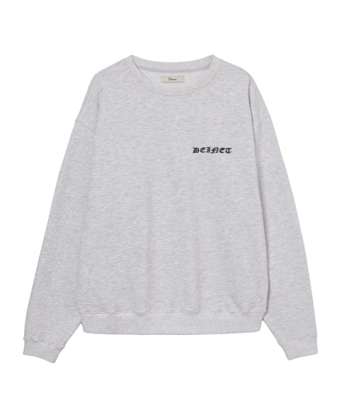 ARCHIVE CREST SWEATSHIRT IN MELANGE GREY