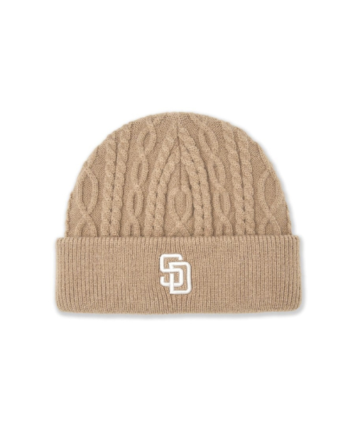 Wool Blend Cable Knit Beanie