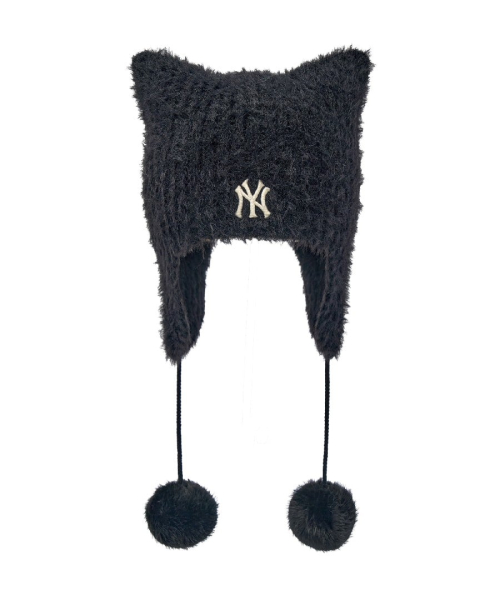 Fur Meowing Earflap Beanie