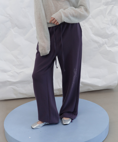 Kitsune stitch pants - purple