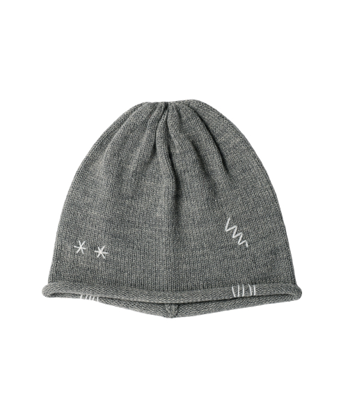 STITCH KNIT BEANIE GREY