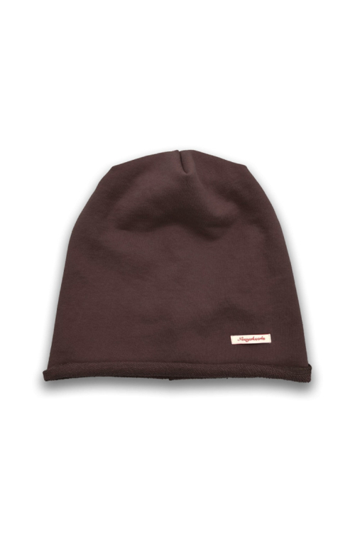 Cotton Casual Loopback Beanie Hats_Dark Brown