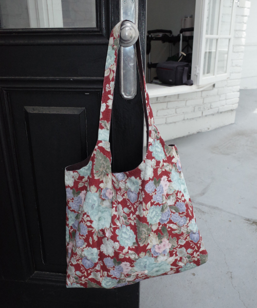 Two-Way Flower Reversible Shoulder Bag_Red
