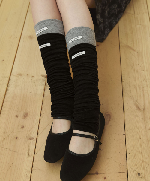 Daily Cotton Leg Warmers_Black