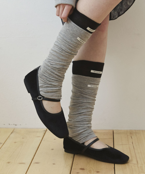 Daily Cotton Leg Warmers_Gray