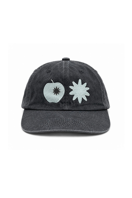 Apple Patch Logo Camp Cap Hats_Black