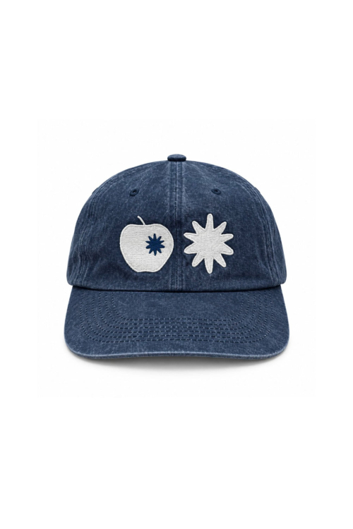 Apple Patch Logo Camp Cap Hats Navy