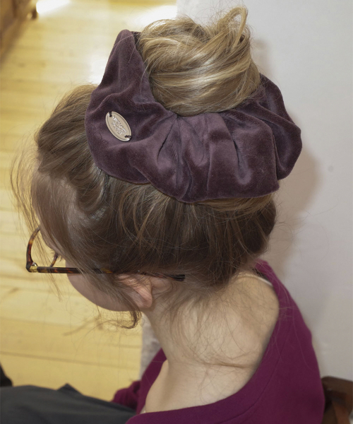 Velvet Touch Big Scrunchie_Chocolate Brown