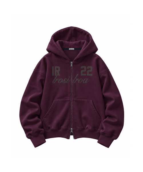 IR 22 Hoodie Zip-up (Plum)