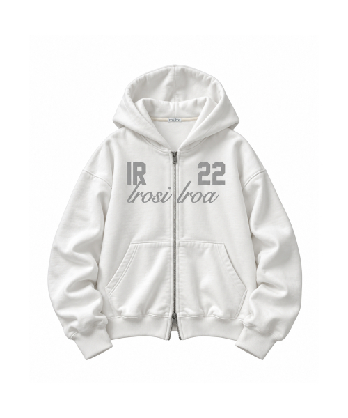IR 22 Hoodie Zip-up (White)