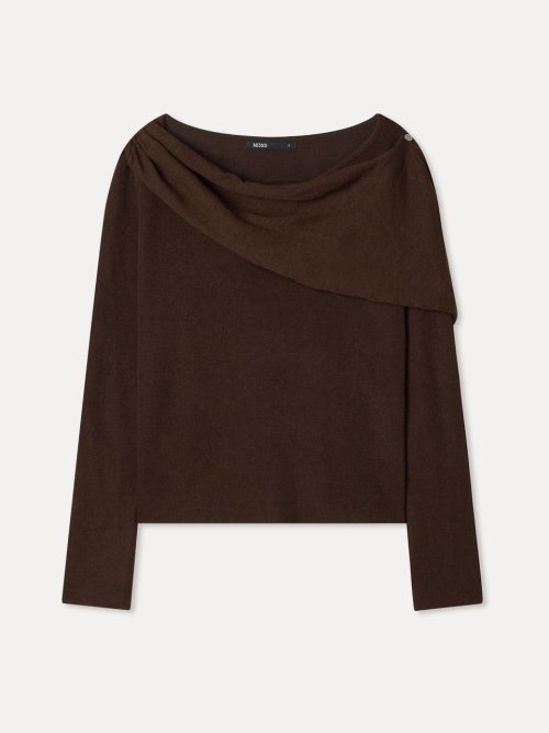 Shawl Layered Knit_MIWKAGT0AS