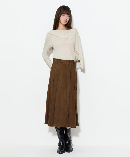 Shawl Layered Knit_MIWKAGT0AS