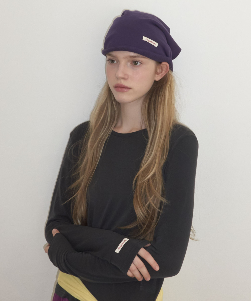 Sheer Layered Long-Sleeve T Shirt_Charcoal