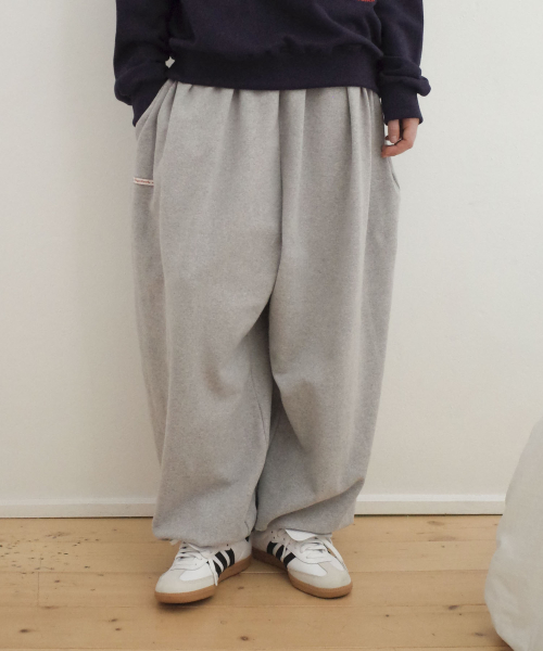 Balloon Fit Harem Pants_Gray