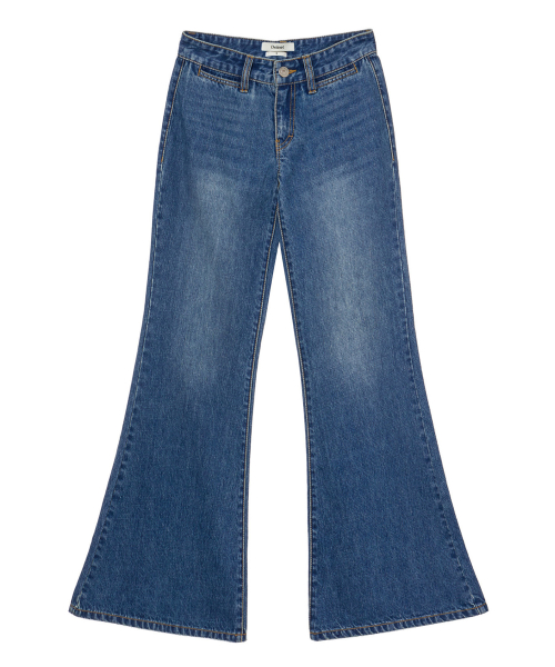 LOW-WAIST BOOTCUT DENIM IN BLUE