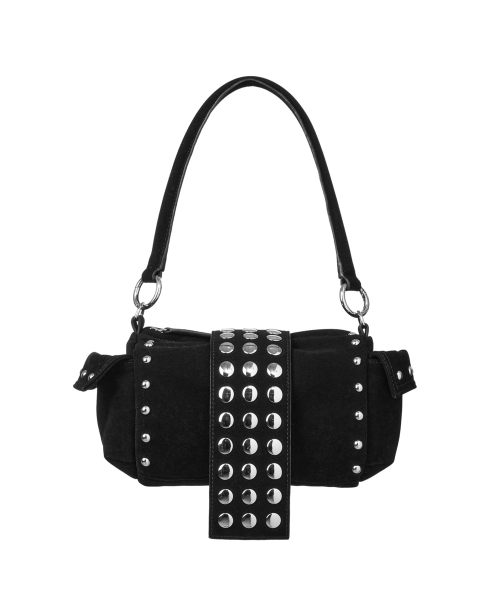 TWO-WAY STUD MINI BAG IN BLACK