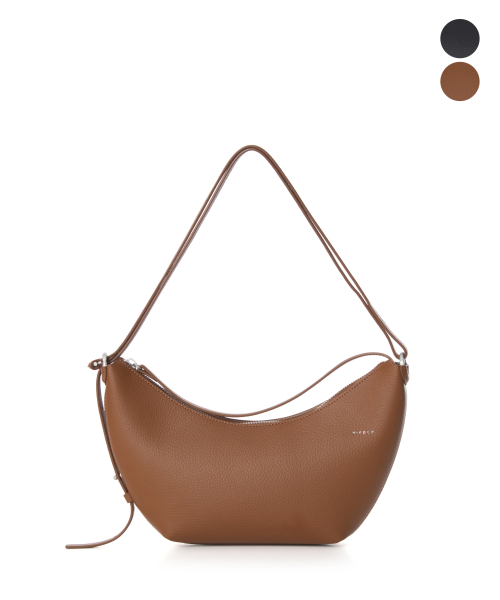 NIEPSEU Leather Panorama Bag [Tan]