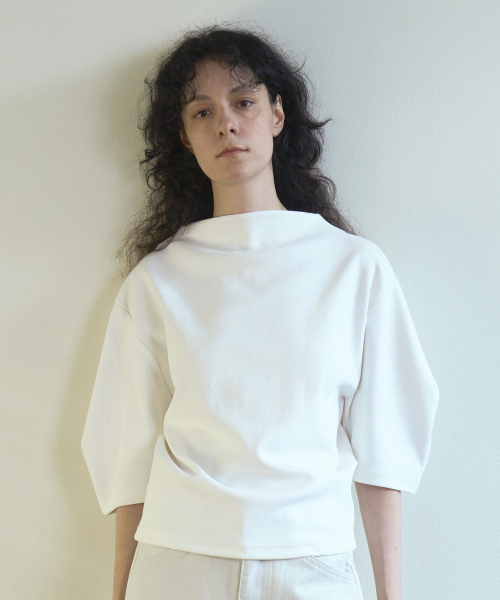 Arc Sleeve Top_White-VNF26058