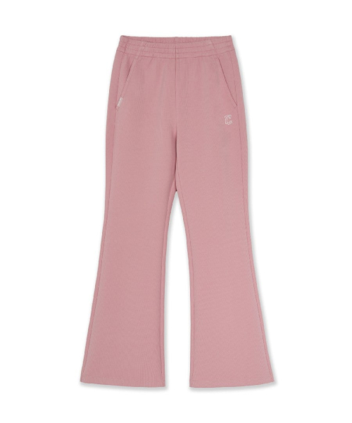 Womens Varsity Ribbed Flare Pants