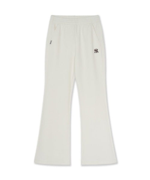 Womens Varsity Ribbed Flare Pants