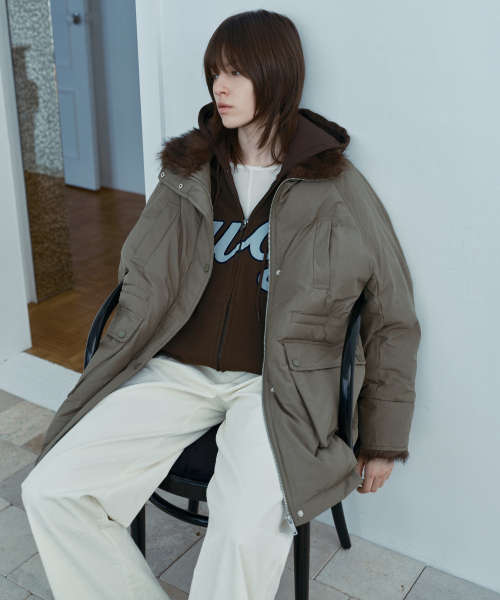 Fur Parka Down Jumper J1DJ721A
