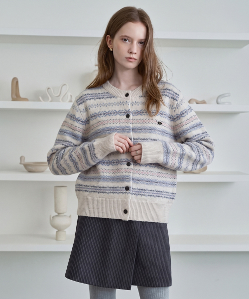 Angora Knit Cardigan J1KT729B