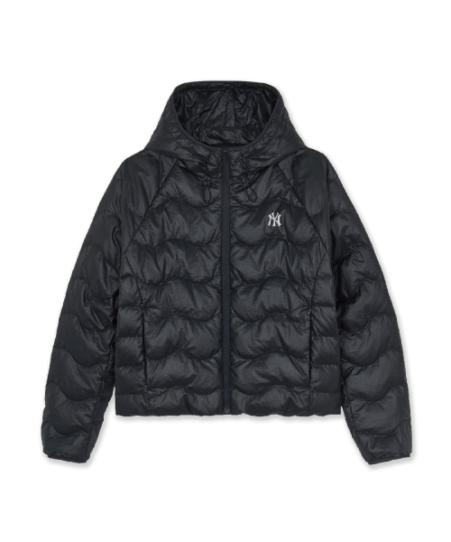 WomenS Gorpcore Wave Quilt Hood Light Down Jkt