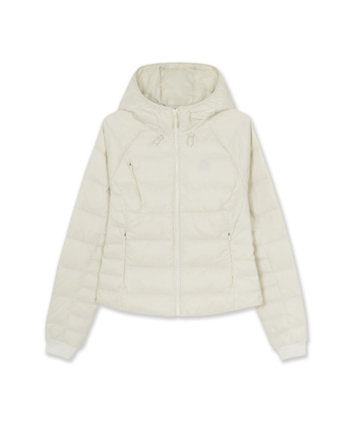 WomenS Gorpcore Slim Fit Hood Light Down Jkt